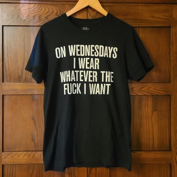 Tops - On Wednesdays I Wear Shirt Black Medium